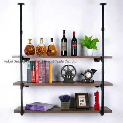 Industrial Rustic Pipe Wall Shelf for DIY Pipe Furniture