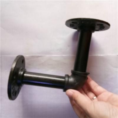 Furniture Hardware Pipe Fittings Steel Pipes Malleable Iron Fitting Floor Flange Shelf Bracket