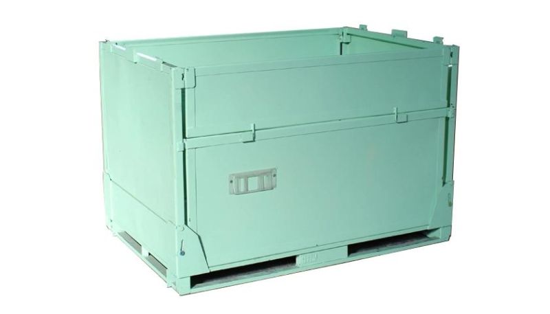 Folding Iron Box Steel Box Metal Turnover Box