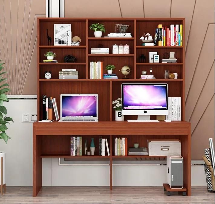 Computer Desktop Desk Home Bookcase Desk Bookshelf One Table Bedroom Solid Wood Desk Writing Desk Study Table