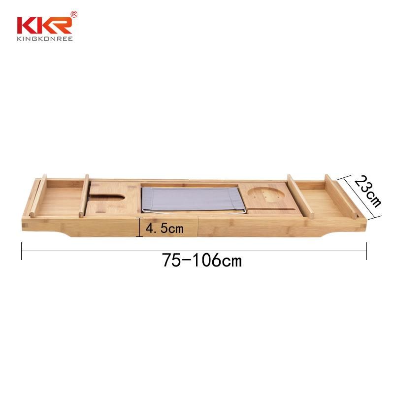 Kingkonree Good Quality Bamboo Bathtub Rack