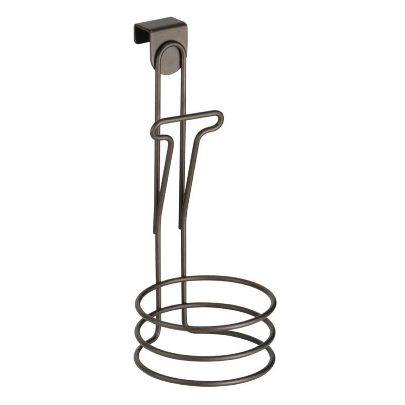 Punch Free Metal Wire Hair Product &Styling Tool Organizer Over Door Hair Dryer Holder Spiral Storage Rack