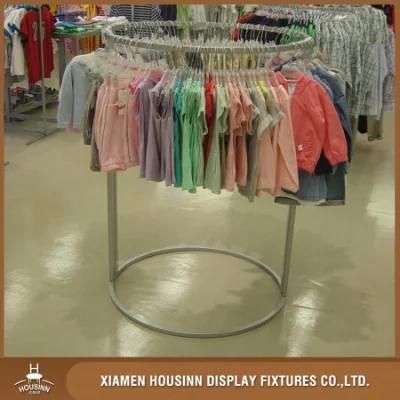 Round Metal Clothing Display Rack