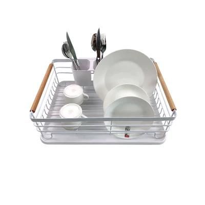 Kitchen Utensils Holder Drying Drainer Storage Shelf Plate Organizer Dish Rack