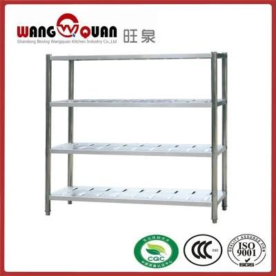 Four Layer #304 Stainless Steel Kitchen Storage Shelving Rack