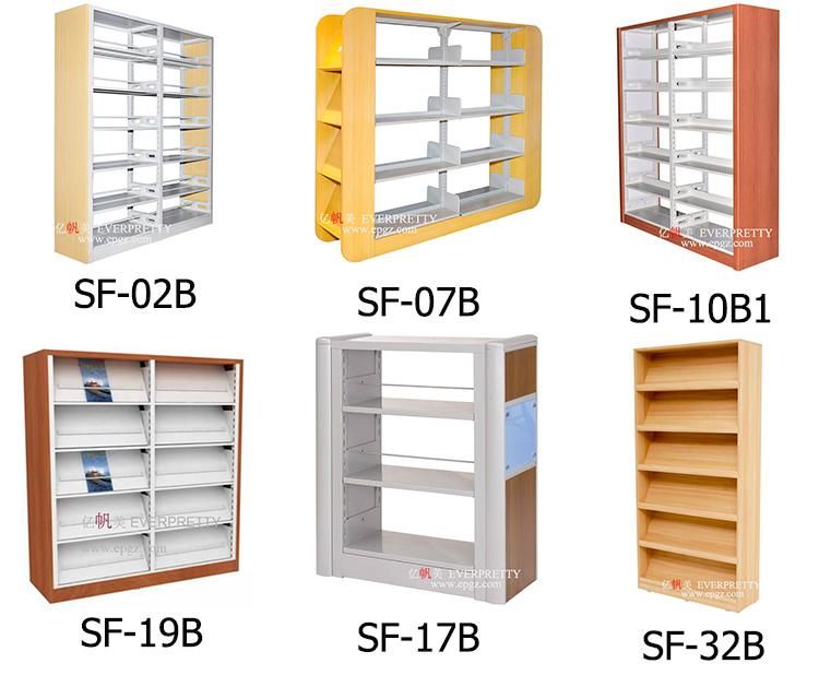 Strong Library Furniture Steel Bookshelf and Magazine Rack