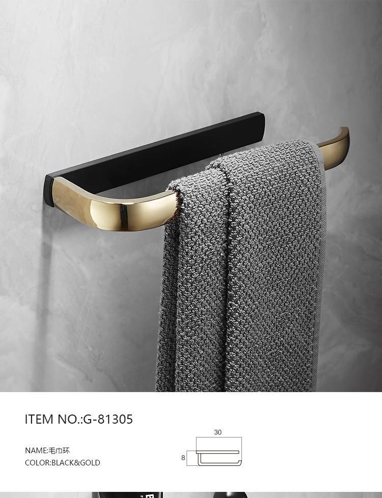 Brass Bathroom Accessories Towel Rail Rack Bar Shelf Toilet Paper Tissue Holder Hardware Set.