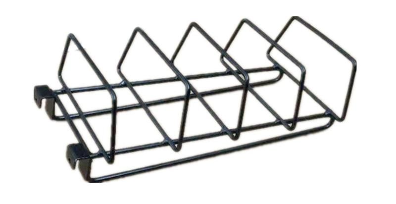 Chrome Hanging Basket Bracket Left Zinc Supermarket Display Shelf Hooks