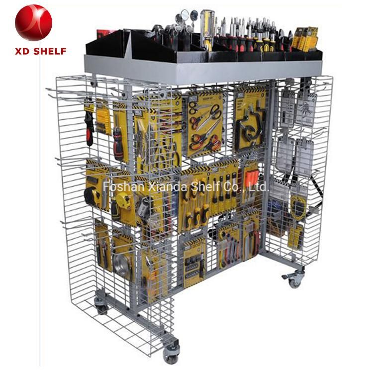 Supermarkets and Stores Metal Xianda Shelf Spinner Rack Display Stand