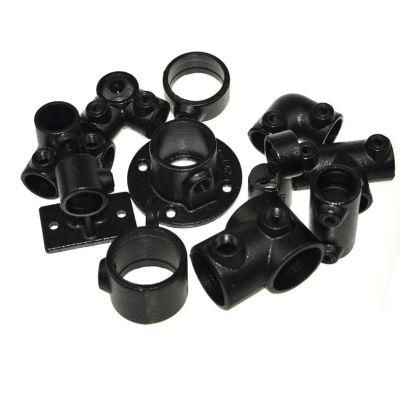 26.9mm Handrail Fittings Key Clamp Based Flange Pipe Fittings Cast Iron Tube Clamps Handrail Fittings