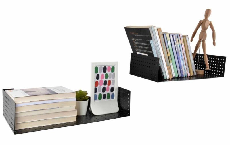 Best Sell Custom Modern Decorative Metal Wall Shelves Floating Book Storage Shelf Organizer