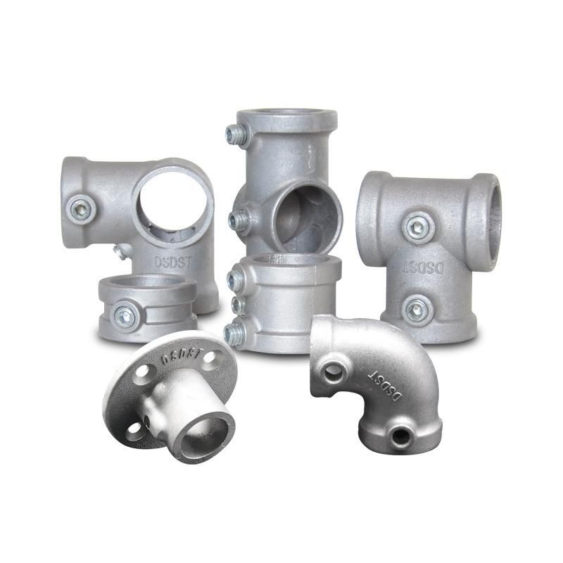 Key Clamp Pipe Clamps Short Tee Aluminum Pipe Fittings