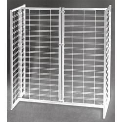 Wall Mountable Mesh Wire Grids Display/Gridwall Rolling Rack