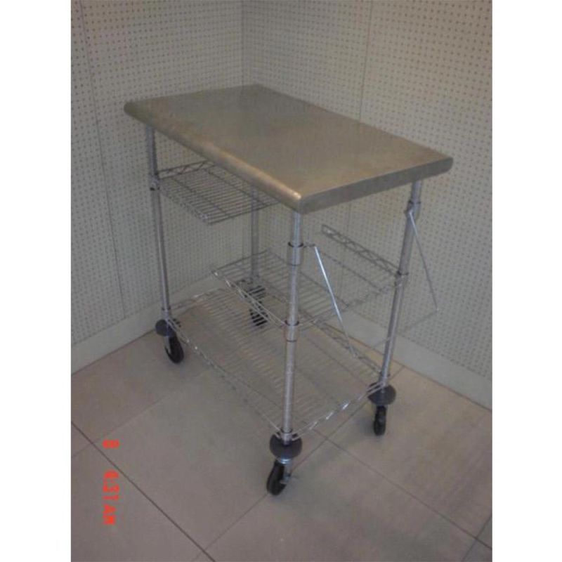 3 Tiers Shevling Rack, Rolling Cart, Kitchen Portable Rack