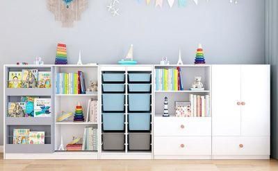 Solid Wood Children&prime; S Bookshelf, Floor Stand, Living Room Shelf