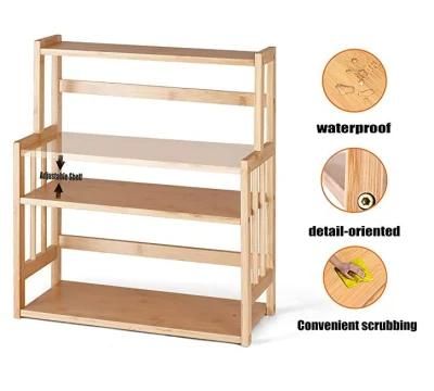 Bamboo Spice Rack Organizer Storage Shelves