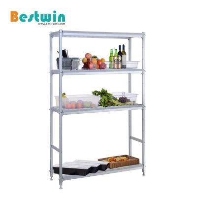 Aluminium Adjustable Warehouse Shelf Restaurant Cold Room Shelving Kitchen Rack