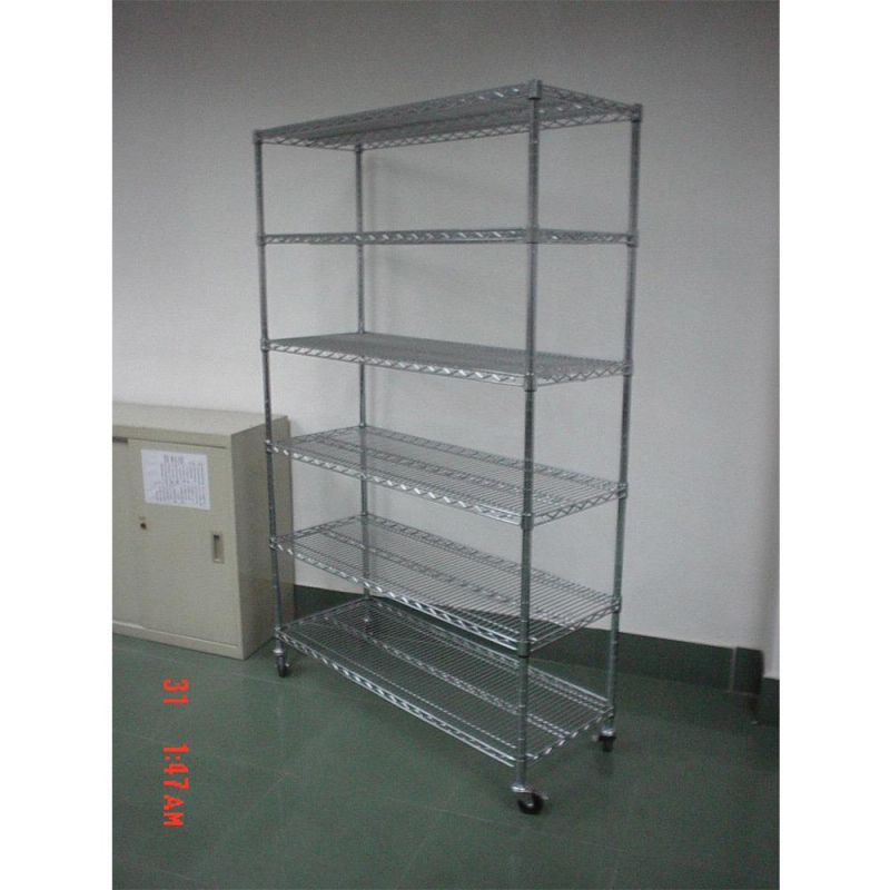 Foldable Metal Rack Kitchen Storage Shelves Spice Wire Mesh Basket Organizer/Layer Tier Utility Shelving TV Shelf