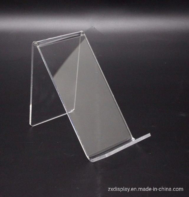 Clear Acrylic Cell Phone Display Stand for Mobile Accessories Exhibition