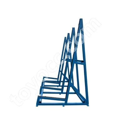 Heavy Duty Warehouse Al Shape Float Glass Rack Storage for Glass Factory or Industry