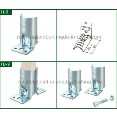White Zinc Metal Joints for Lean Pipe Shelf (H-9)