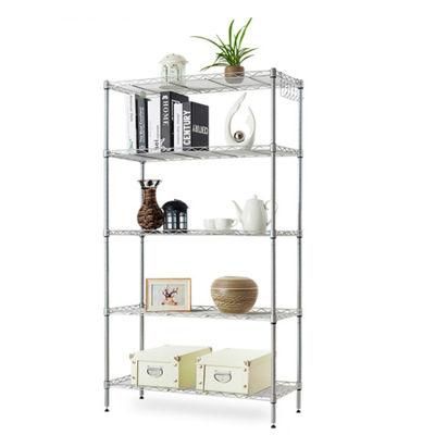 Folding Storage Rack Home Storage Foldable Kitchen Display Rack Shelf with Wheels Kitchen Organizer Shelf