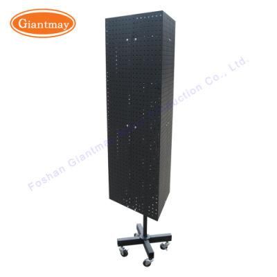 Convenience Store Triangle Hardware Floor Standing Hanging Rotating Display Rack