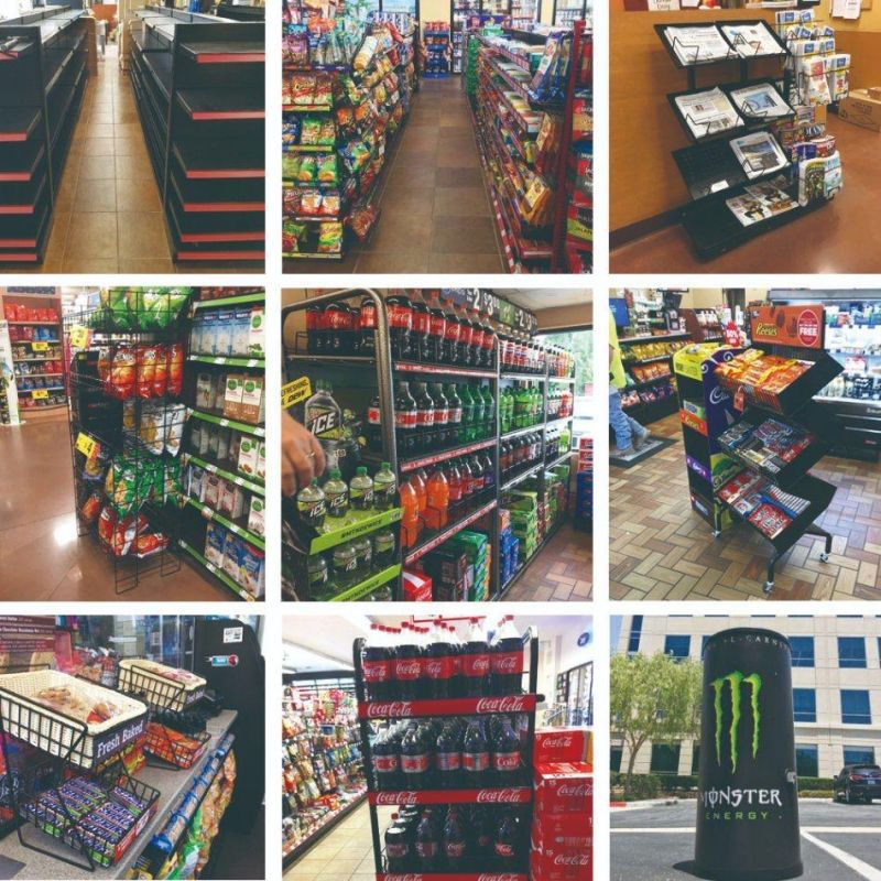 Retailing Store Supermarket Drink Rack