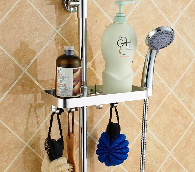 Aluminum Bathroom Shelf Shower Storage Rack Holder Shower Head Holder