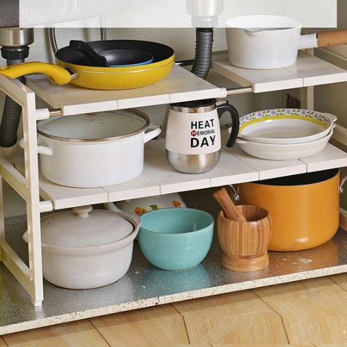 Plastic Kitchen Rack Shelf, Assembly Shelves Under Sink Shoe Storage Shoe Rack Shoe Cabinet Jbs-1802
