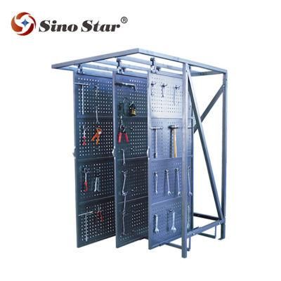 Iron Metal Pegboard for Hardware Hang Power Tools Display Stand Shelves Rack