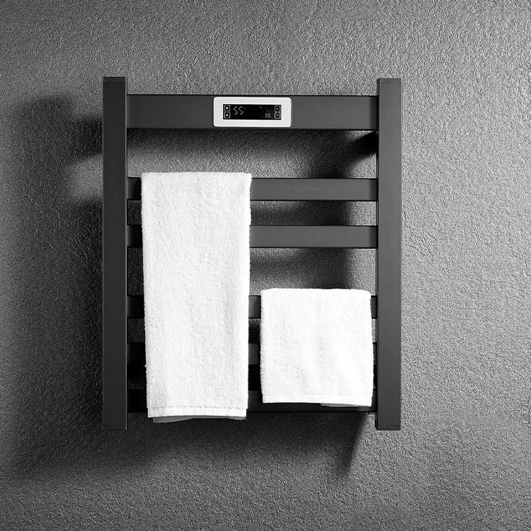 Kaiiy Wholesale Modern Black Electric Heated Warmer Towel Rack