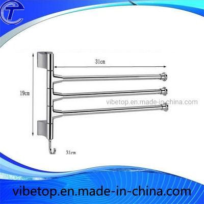 Magic 180 Degree Rotate Stainless Steel Towel Rack