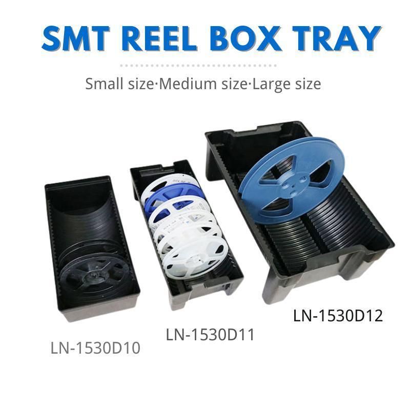 Anti-Static PCB Reel Box Tray Plastic Material Circulation Storage ESD SMT PCB Tray Rack