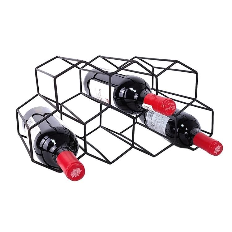 Wire Wine Shelf Rack Countertop Storage Holder Wine Bottle Holder Kitchen & Tabletop Metal Wine Rack