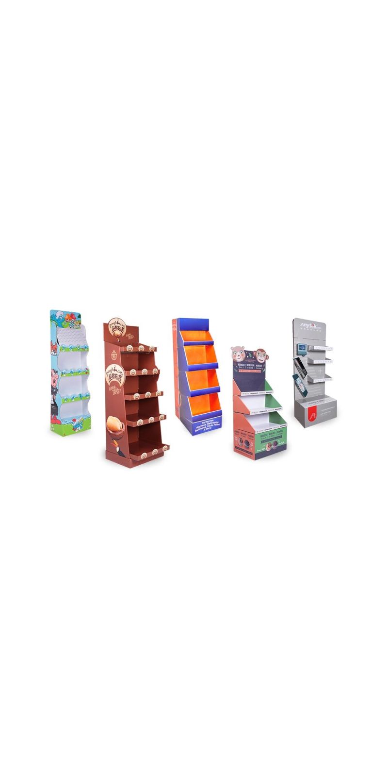 Good Quality Pop Custom Retail Cardboard Floor Display Racks for Spice