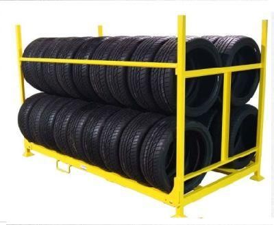 Heavy Duty Truck Spare Storage Detachable Mobile Stacking Tire Rack
