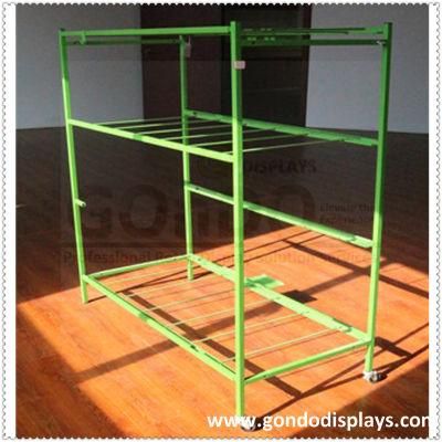 China Cheap Removable Green Metal Store Display Retail Shelving