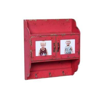 China Retro Market OEM Wooden Wall Storage Rack