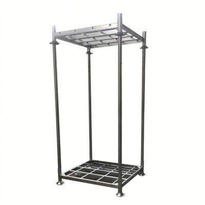 Powder Coating Mobile Foldable Steel Metal Tire Storage Stacking Rack