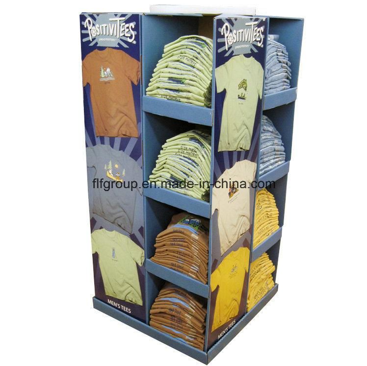 Cmyk Printing Corrugated Cardboard OEM Pop Paper Display Rack