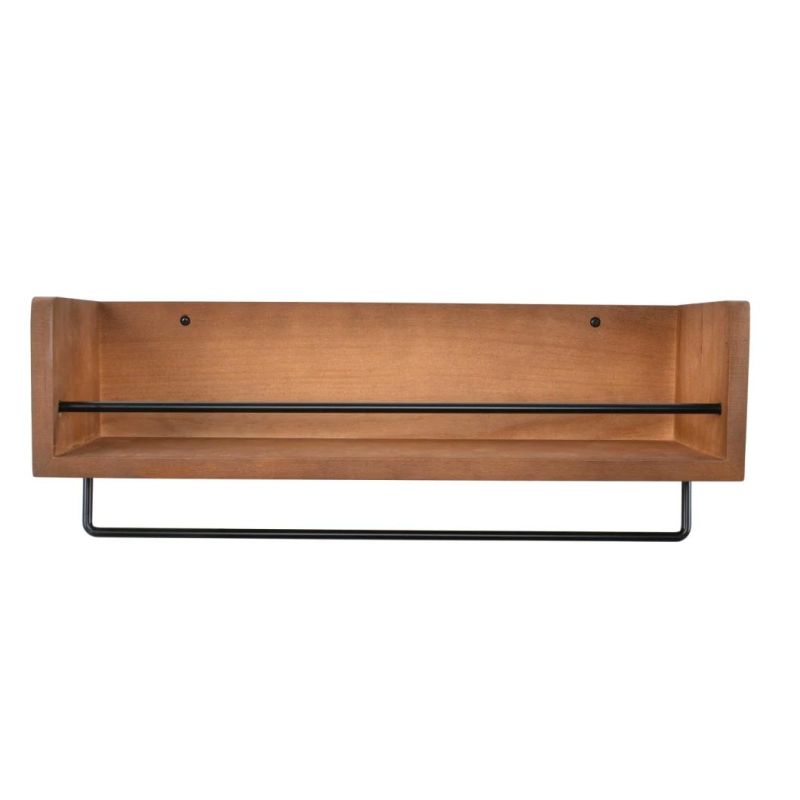 Hot Selling Products Wall-Mount Wooden Spice Rack Kitchen Removable Spice Rack