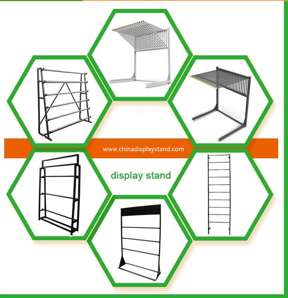 2021 Floor Standing Metal Tile Display Shelf/ Rack for Ceramic Tile Retail Wire Metal
