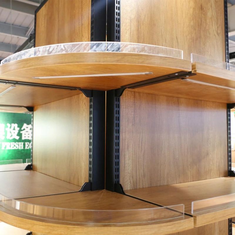 Four Floors Fashion Wood Supermarket Goods Shelves Rack