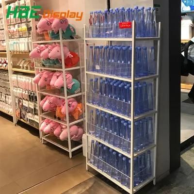 Water Drinks Miniso Awesome Metal Display Rack for Shop