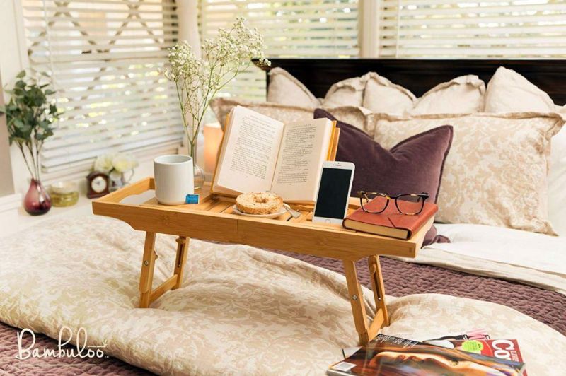 Bamboo Bathtub Shelf