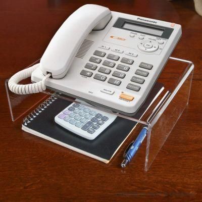 Acrylic Clear Telephone Display Stand for Office Desk Accessories