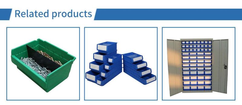 Hardware Warehouse Workshop New PP Plastic Spare Parts Storage Picking Bins with Divider