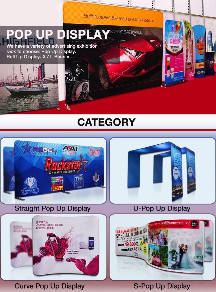 Exhibition Backdrop Display Curved Pop up Stand