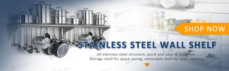 Kitchen Stainless Steel Wall Mounted Display Hanging Shelf Rack Bill Paper Rail